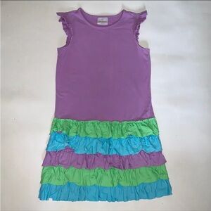 Girls Sundress Summer Dress Hanna Andersson Ruffled Tiers 140 cm 10